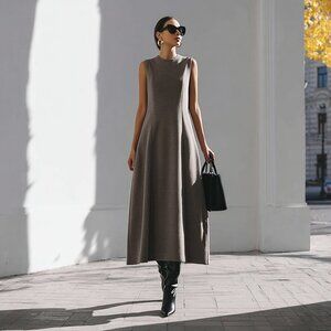 BITE Crew Neck Long Dress